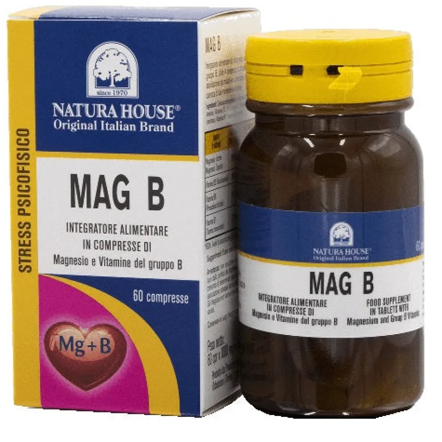 Natura House Mag B Magnesio + Vit B 60 Compresse