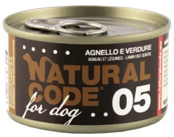 Natural Code 05 Agnello E Verdure Cani Adulti Lattina 90g