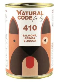 Natural Code For Dog 410 Salmone Aringa Zucca 400g