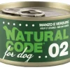 Natural Code 02 Manzo E Verdure Cani Adulti Lattina 90g