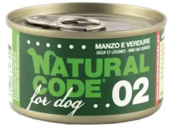 Natural Code 02 Manzo E Verdure Cani Adulti Lattina 90g