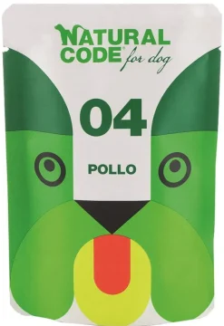 Natural Code 04 Pollo Cani Adulti Busta 100g