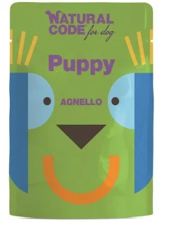 Natural Code Puppy Agnello Cani Cuccioli Busta 300g
