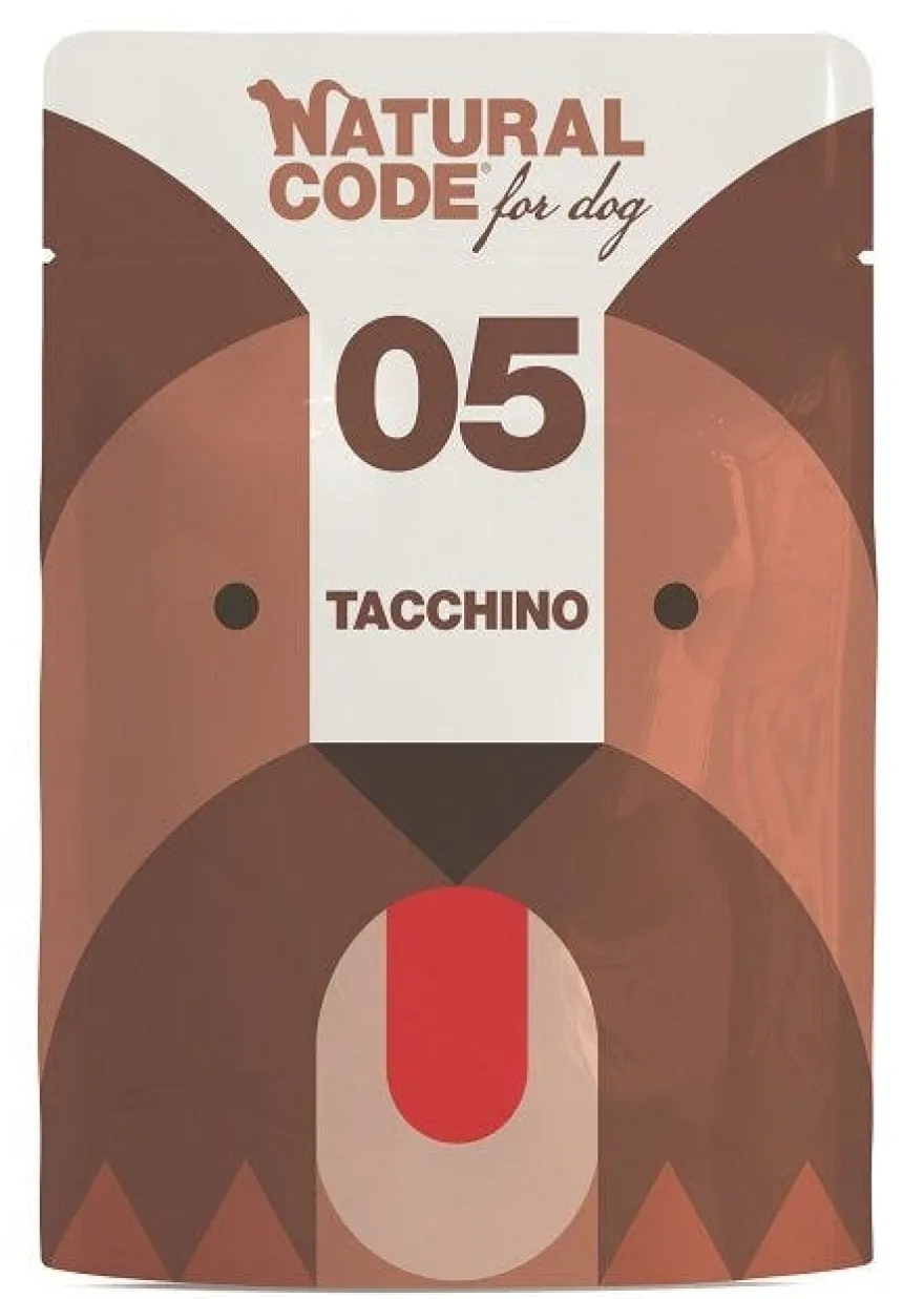 Natural Code 05 Tacchino Cani Adulti Busta 300g