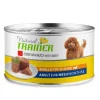 Natural Trainer Cibo Umido Manzo/Riso Per Cani Adulti Taglia Piccola Lattina 150g