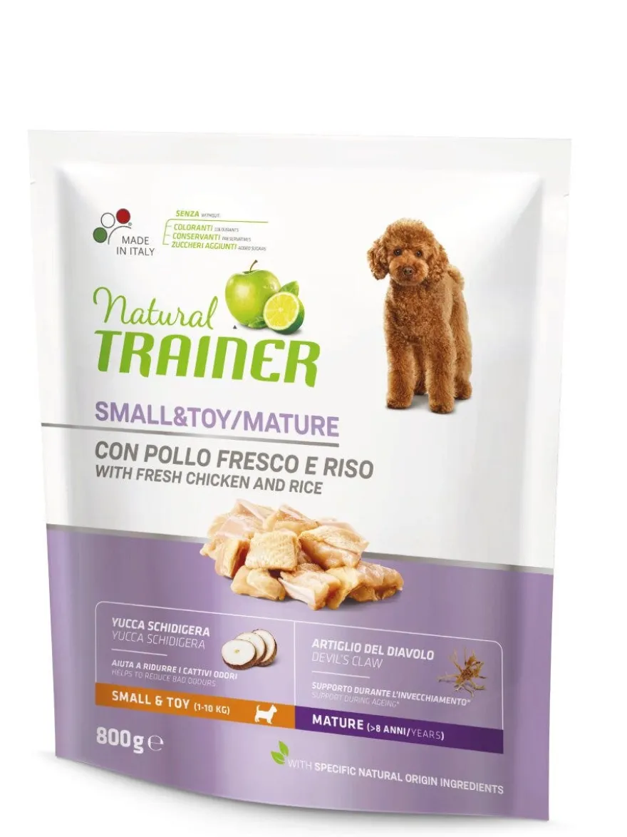 Natural Trainer Crocchette Pollo Fresco Per Cani Adulti Taglia Piccola Sacco 800g
