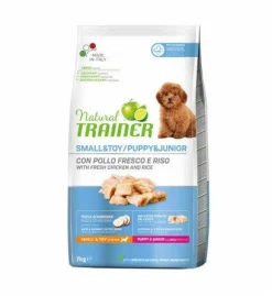 Natural Trainer Crocchette Pollo Puppy & Junior Small & Toy 7Kg