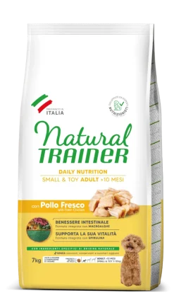 Natural Trainer Crocchette Pollo/Riso Per Cani Adulti Di Taglia Piccola 7kg