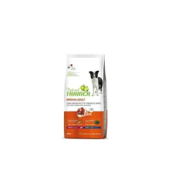 Natural Trainer Crocchette Prosciutto Crudo e Riso Cane Adult Medium 12Kg