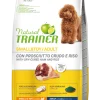 Natural Trainer Crocchette Prosciutto Crudo/Riso Per Cani Adulti Taglia Piccola Sacco 7kg