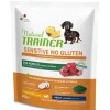 Natural Trainer Sensitive Senza Glutine Crocchette Agnello Per Cani Adulti Taglia Mini Sacco 800g