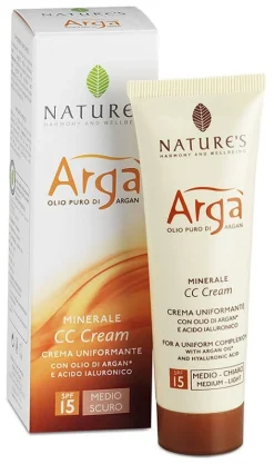 Nature's Argà Mineral CC Crema Viso Uniformante Medio Scura 50ml