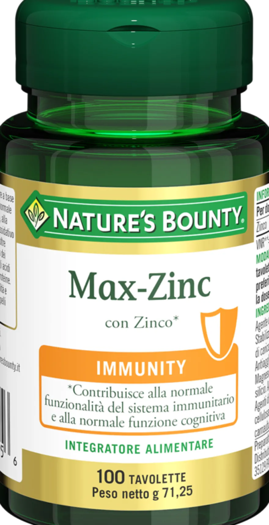 Nature's Bounty Max-Zinc 100 Tavolette