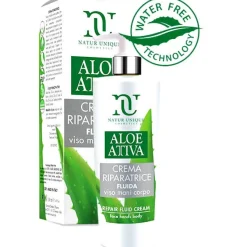 Natur Unique Aloe Attiva Crema Riparatrice Fluida Viso Mani Corpo 190ml