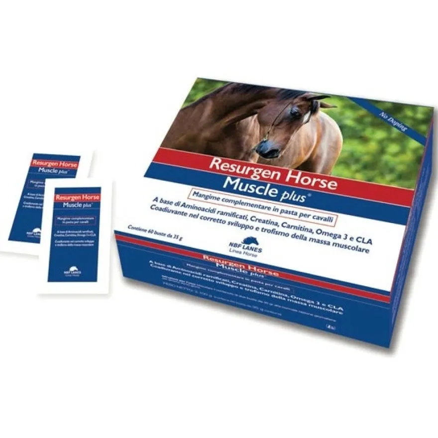 Nbf Lanes Resurgen Horse Muscle Plus Mangime Complementare Per Equini 60 Buste Da 35g
