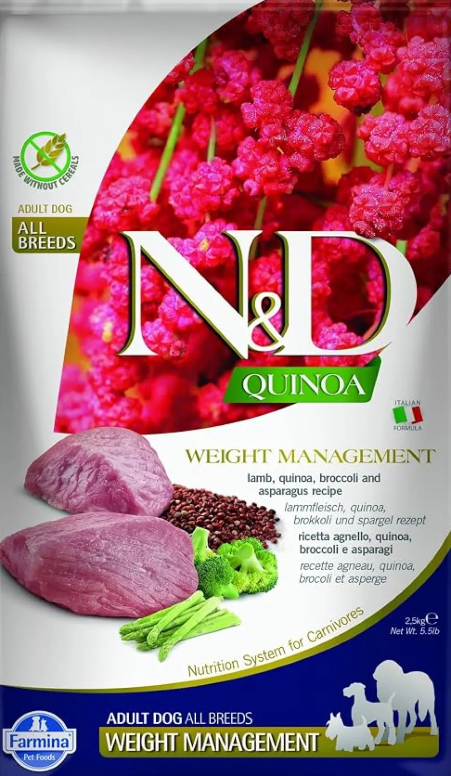 N&d Quinoa Canine Weight Management Quinoa Adult All Breeds 2,5 kg