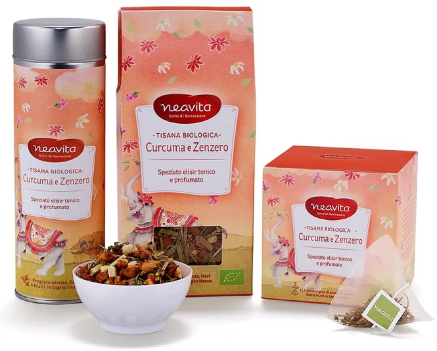 Neavita Ricarica Tisana Curcuma E Zenzero Bio 80g