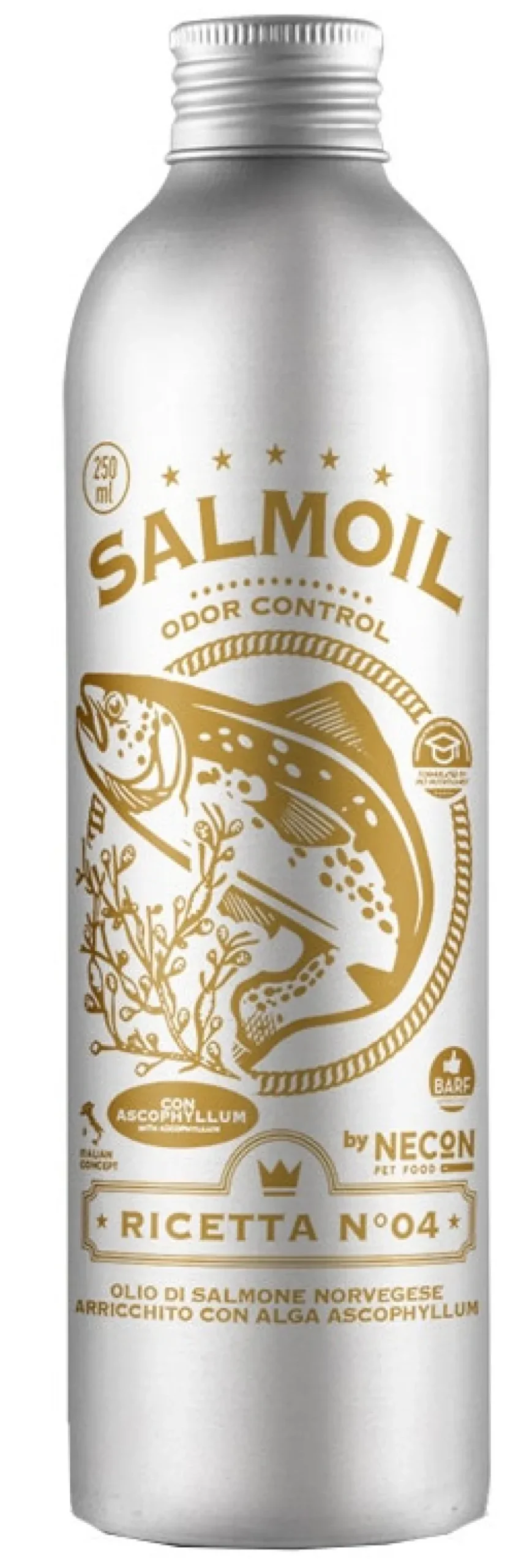 Necon Salmoil Ricetta 4 Odor Control Alimento Complementare Per Cani E Gatti 250ml