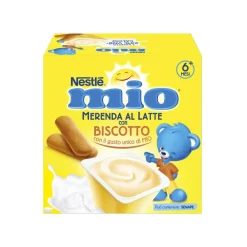 Nestlé Mio Merenda Al Latte Biscotto 4 Vasetti Da 100g