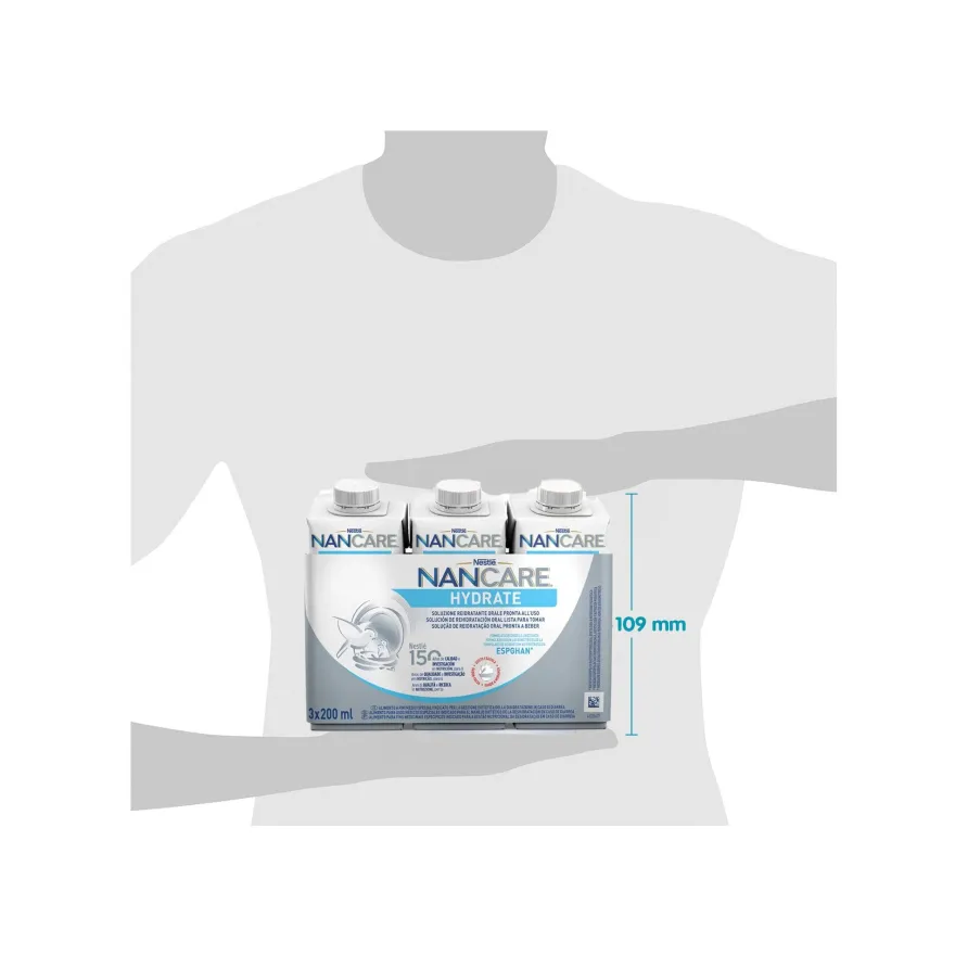 Nestlé Nancare Hydrate Alimento A Fini Medici Speciali Alla Fragola 3 Brick Da 200ml
