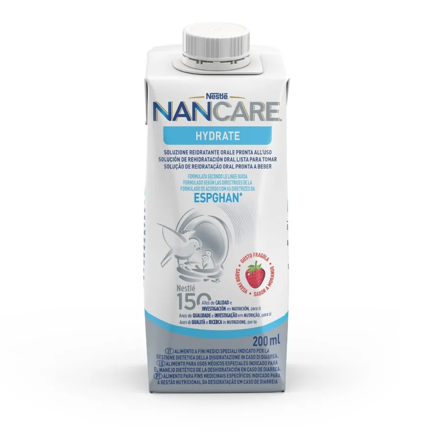 Nestlé Nancare Hydrate Alimento A Fini Medici Speciali Alla Fragola 3 Brick Da 200ml