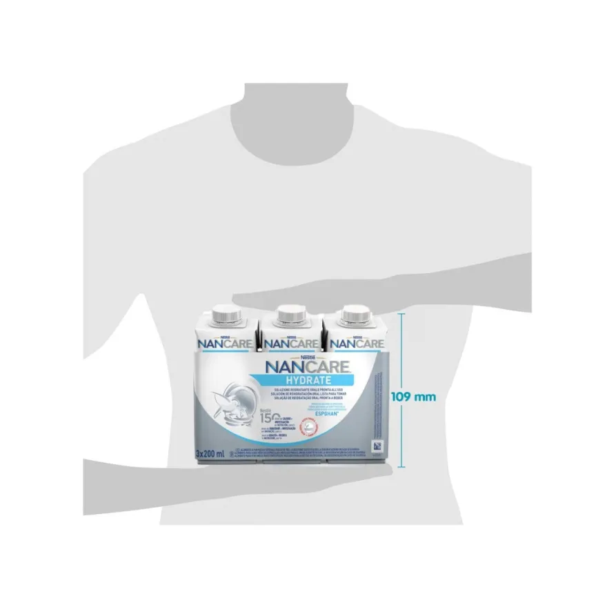 Nestlé Nancare Hydrate Alimento A Fini Medici Speciali Alla Fragola 3 Brick Da 200ml