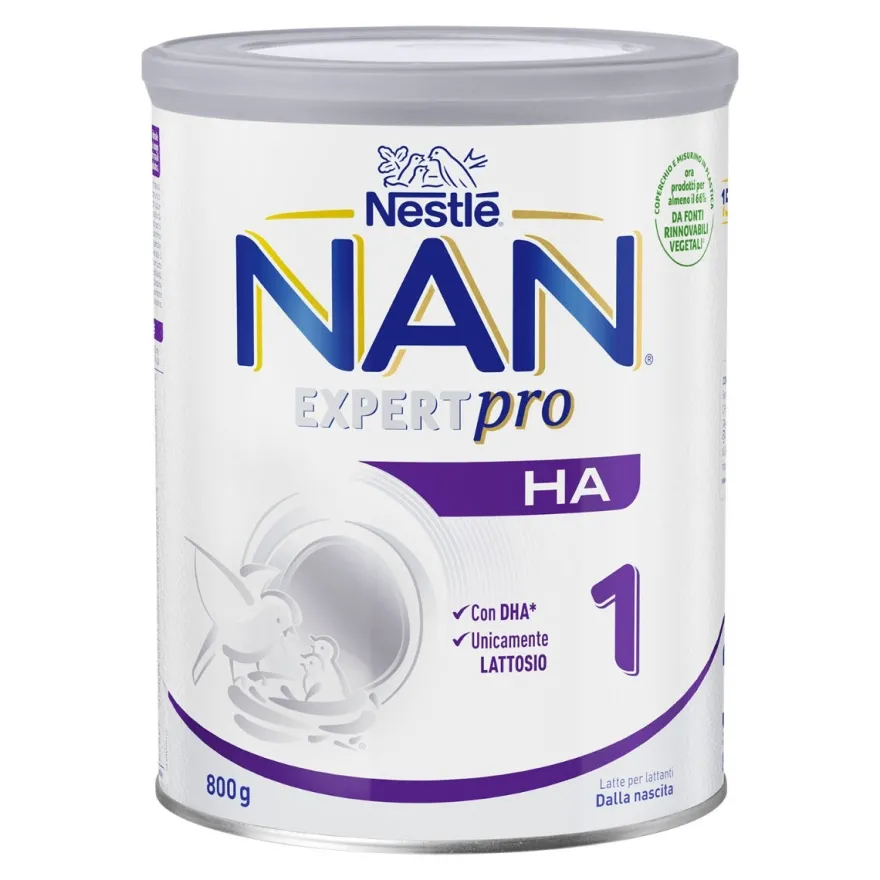 Nestlé Nan Ha 1 Latte Per Lattanti in Polvere Dalla Nascita Latta 800g