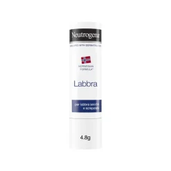 Neutrogena Balsamo Labbra con Glicerina Lipstick per Labbra Secche Formula Norvegese Burrocacao per Labbra Screpolate 4,8gr