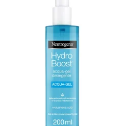 Neutrogena Hydro Boost Acqua Gel Detergente Viso con Acido Ialuronico Idratante e Struccante 200ml