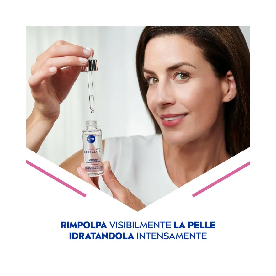 Nivea Cellular Expert Filler Booster Di Acido Ialuronico Siero Viso Antirughe Rassodante 30ml