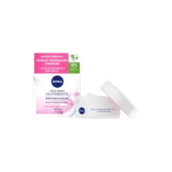 Nivea Crema Giorno Nutriente 24h Idratazione Spf15 Per Viso Idratante Pelle Secca 50ml