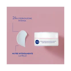Nivea Crema Giorno Nutriente 24h Idratazione Spf15 Per Viso Idratante Pelle Secca 50ml