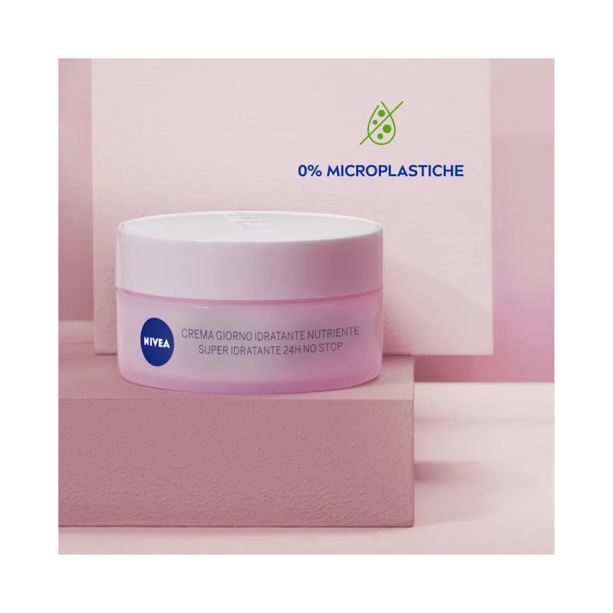Nivea Crema Giorno Nutriente 24h Idratazione Spf15 Per Viso Idratante Pelle Secca 50ml