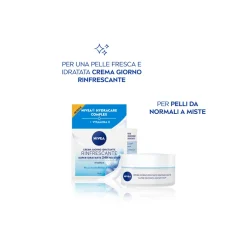 Nivea Crema Giorno Rinfrescante 24h Idratazione Spf15 Per Viso Idratante E Rinfrescante 50ml