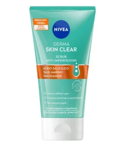 Nivea Derma Skin Clear Scrub Viso Anti-imperfezioni Per La Cura Della Pelle Grassa 150ml