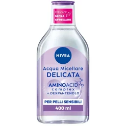 Nivea Micellair 5in1 Acqua Micellare Delicata Detergente Viso E Occhi Struccante Lenitivo 400ml