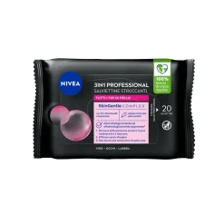 Nivea Micellair Professional Salviettine Struccanti Salviette Per Trucco Waterproof 20 Pezzi