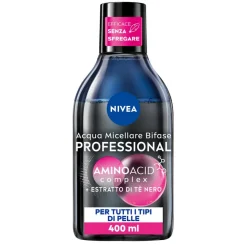 Nivea Micellair Professional Acqua Micellare Bifase Detergente Viso E Occhi Struccante Bifase 400ml