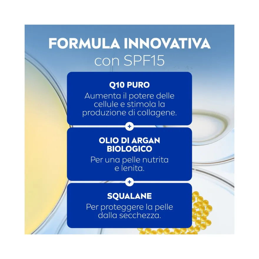Nivea Q10 Anti-rughe Extra Nutriente Crema Giorno Riparatrice Spf 15 Viso Antirughe 50ml