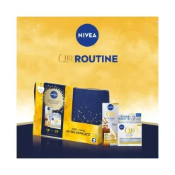 Nivea Routine Q10 Cofanetto Crema Viso 50ml + Siero Viso 30ml + Travel Bag