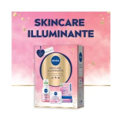 Nivea Skincare Illuminante Cofanetto Crema Viso 50ml Struccante Occhi 125ml Balsamo Labbra 4.8g