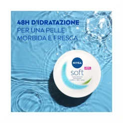 Nivea Soft 200ml Crema Idratante Corpo Viso Mani Multiuso Con Vitamina E E Olio Di Jojoba