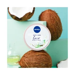 Nivea Soufflé Corpo Cocco & Olio di Monoi Crema Corpo Idratante Dalla Texture Leggera 200ml