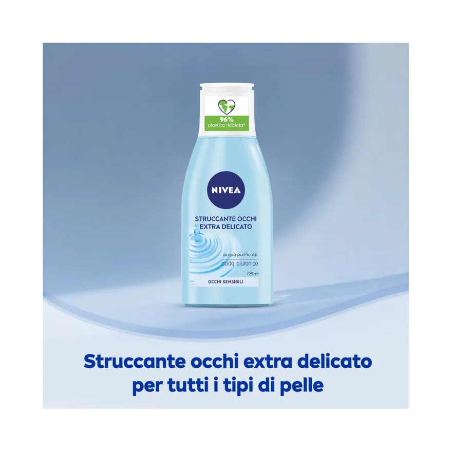 Nivea Struccante Occhi Delicato Struccante con Acqua Purificata Per Occhi Sensibili 125ml