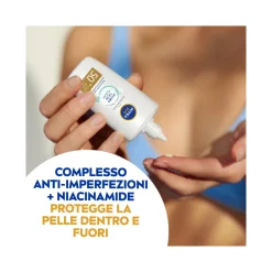 Nivea Sun Uv Viso Derma Skin Clear Fp50+ Crema Solare Viso Anti-imperfezioni Con Niacinamide 40ml