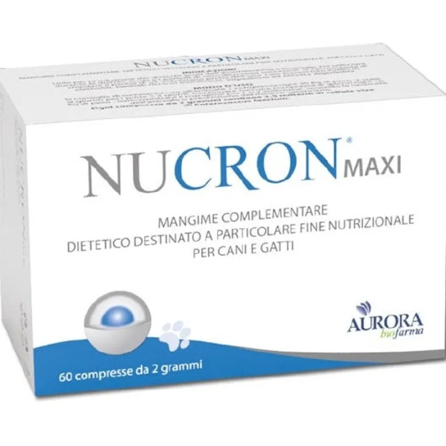 Nucron Maxi Mangime Complementare Dietetico Cani/Gatti 60 Compresse
