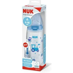 Nuk First Choice Biberon Tettarella Silicone 6-18 Mesi 1 Pezzo Colori Assortiti