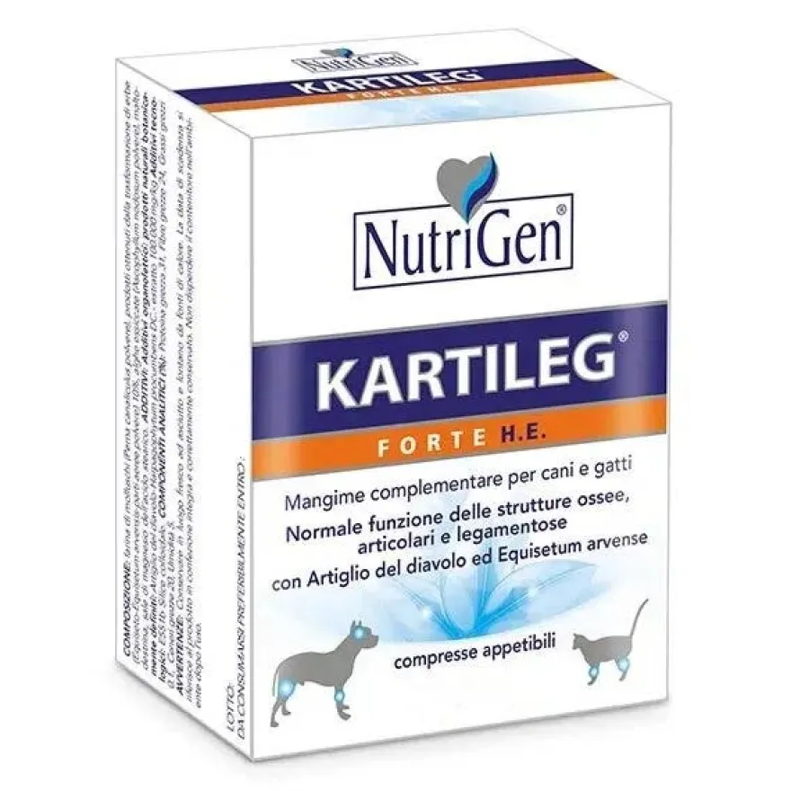 Nutrigen Kartileg Forte He Mangime Complementare Per Articolazioni Cani/Gatti 120 Compresse