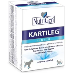 Nutrigen Kartileg Junior Mangime Complementare Per Crescita Cani/Gatti Cuccioli 300 Tavolette