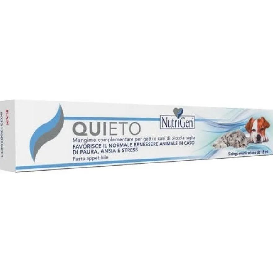Nutrigen Quieto Pasta Mangime Complementare Calmante Cani/Gatti Taglia Piccola 15ml